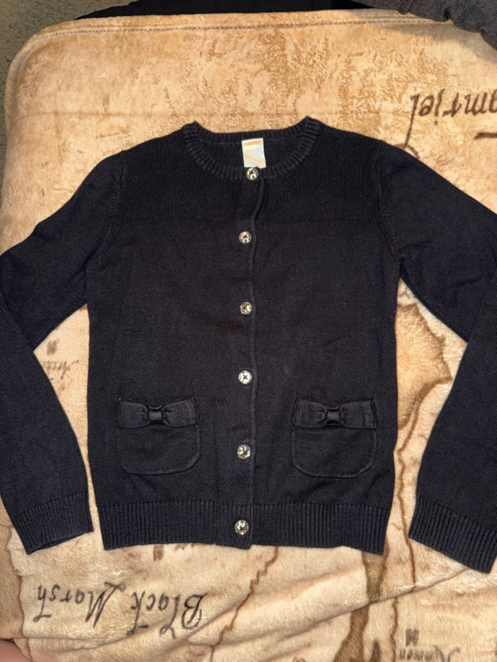 🖤GYMBOREE 2013 BLACK GIRLS CARDIGAN SIZE L 10-12🖤